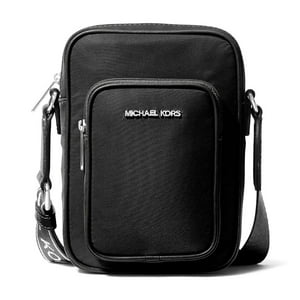 Cartera Michael Kors Crossbody Pequeña Khai Nylon North South Negro