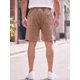 thumbnail image 3 of Pantalones Cortos de Verano para Hombre INSPIRE CHIC Lavado Vintage Desgastado Sólido con Cintura de Cordón M Marrón, 3 of 5