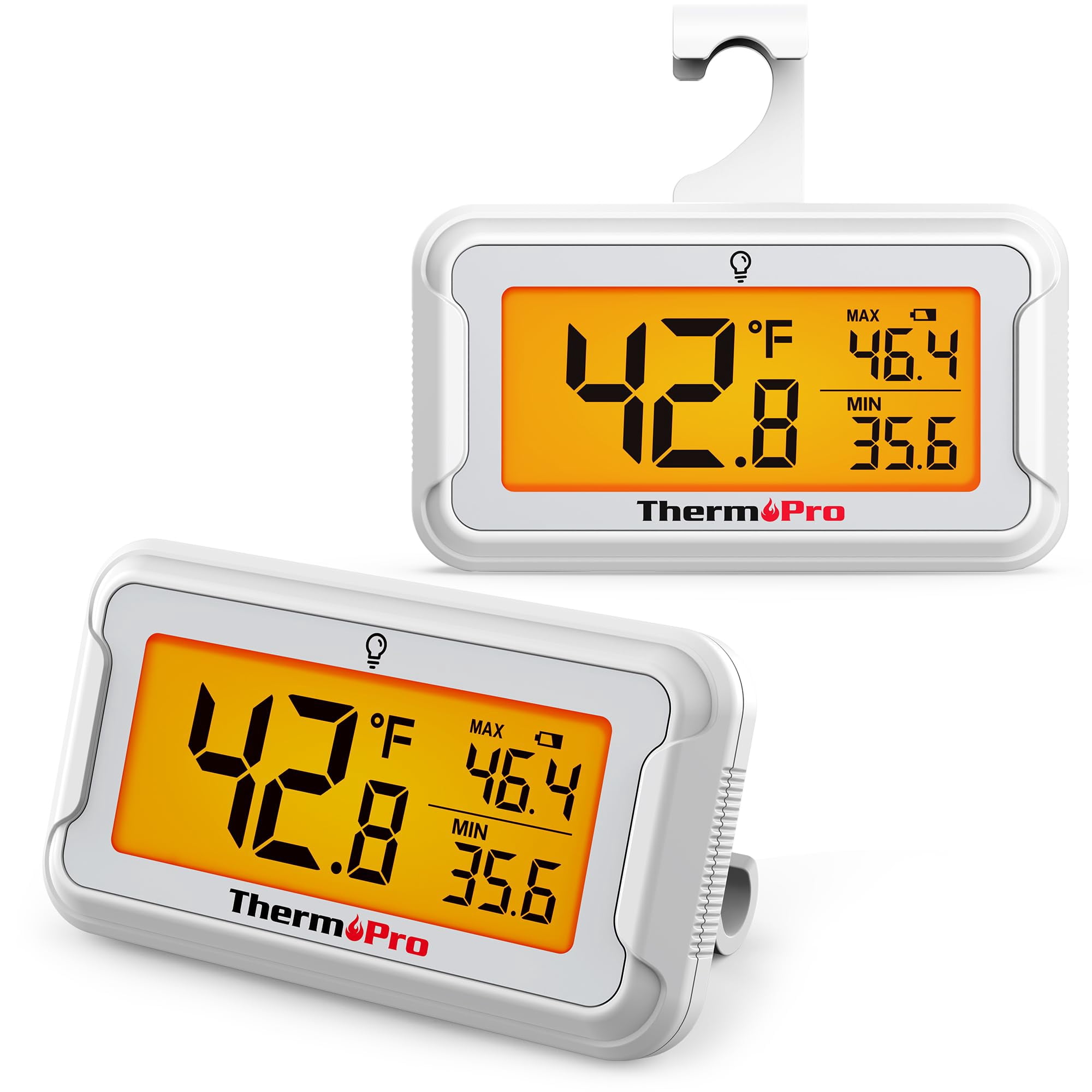 Termómetro Para Refrigerador Thermopro Con Pantalla Lcd, Paquete De 2