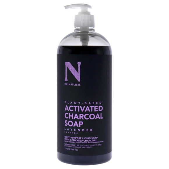 Jabón Líquido de Carbón Activado - Lavanda de Dr Natural para - Jabón