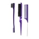 thumbnail image 5 of Juego De 3 Cepillos Para Peinar Los Bordes Y La Espalda, Cepillar El Cabello Trenzado, Violeta, 5 of 5