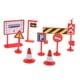 thumbnail image 5 of 9pcs roadblock se?al de tráfico playset juguete tráfico conocimiento del tráfico aprendizaje rojo, 5 of 5