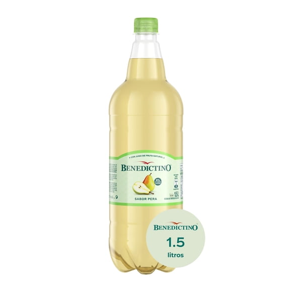 Agua Saborizada Pera Sin Gas Botella, 1,5 L