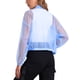 thumbnail image 3 of INSPIRE CHIC Chaqueta Bomber Transparente para Mujer con Cremallera - Chaquetas Ligeras y Elegantes Azul Claro XL, 3 of 6