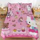 thumbnail image 2 of Hello Kitty Dessert Queue Bedding Set for Girls Kids Teen Tween Ultra Soft Microfiber Comforter Set Twin Size with 3-Pieces Comforters Bed Sets Bedroom Decor Bed Sheets, 2 of 5