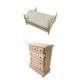 thumbnail image 4 of Casa De Mu?ecas A Escala 1:12, Cama Doble Y Cajonera, Decoración Para Casa De Mu?ecas, 4 of 4