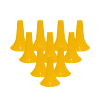 Linea Sport - Cono Tipo Cuerno Flexible 23Cm Pack X10 Deporte/Futbol