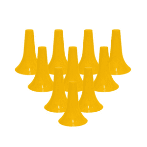 Linea Sport - Cono Tipo Cuerno Flexible 23Cm Pack X10 Deporte/Futbol