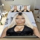 thumbnail image 1 of Nicki Minaj Conjunto de sábanas temático, trío de piezas, cómodo y amigable con la piel, diseño único, regalo de decoración para el hogar para familiares, amigos y fans,140X210cm, 1 of 6
