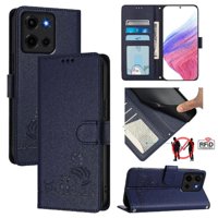 Funda Tipo Cartera Foxdock Para Motorola Moto G 5G 2025 Con Soporte, Ranuras, Rfid, Diseño De Gato
