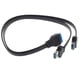 thumbnail image 2 of Puertos Duales USB 3.0, Montaje Hembra A Placa Base, Cable De Cabecera De 20 Pines, 50cm, 2 of 3