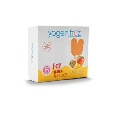 Helado Paleta Mango Maracuyá Caja 6 Un Yogen Früz