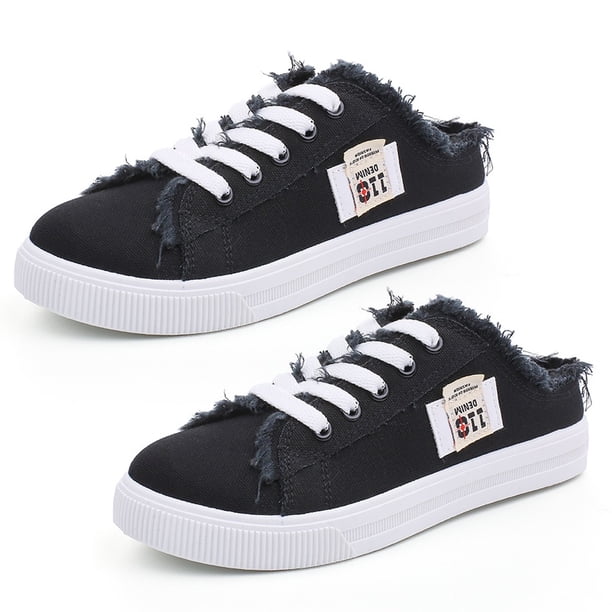 Zapatillas de lona para mujer con espuma viscoelástica Clipper, cómodas, sin cordones, para vacaciones