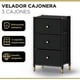 thumbnail image 2 of Velador Cajonera 3 Cajones Carry All Metal Madera Eco Cuero, 2 of 8