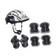 thumbnail image 4 of Casco De Bicicleta Para Ni?os Casco De Patinaje Sobre Ruedas Para Ciclismo Patín De Ruedas Multideportivo Plata Negro, 4 of 5