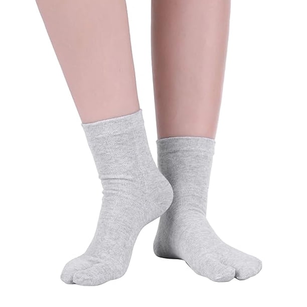 Calcetines de punta dividida para hombres y mujeres, calcetines tipo zueco para hallux valgus, ortopédicos, con punta dividida y absorción del sudor.