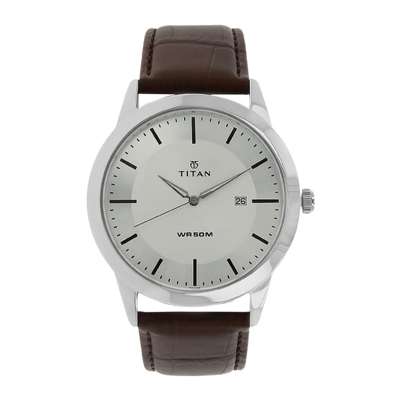 Reloj Titan otoño-invierno 19 con esfera analógica plateada para hombre