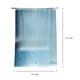 thumbnail image 5 of Cortina de Ducha jssablo 183 cm Azul Impermeable 3D, 5 of 6