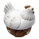 thumbnail image 3 of Gallina Decorativa Porta Huevos Cesta De Huevos Blanca, 3 of 7