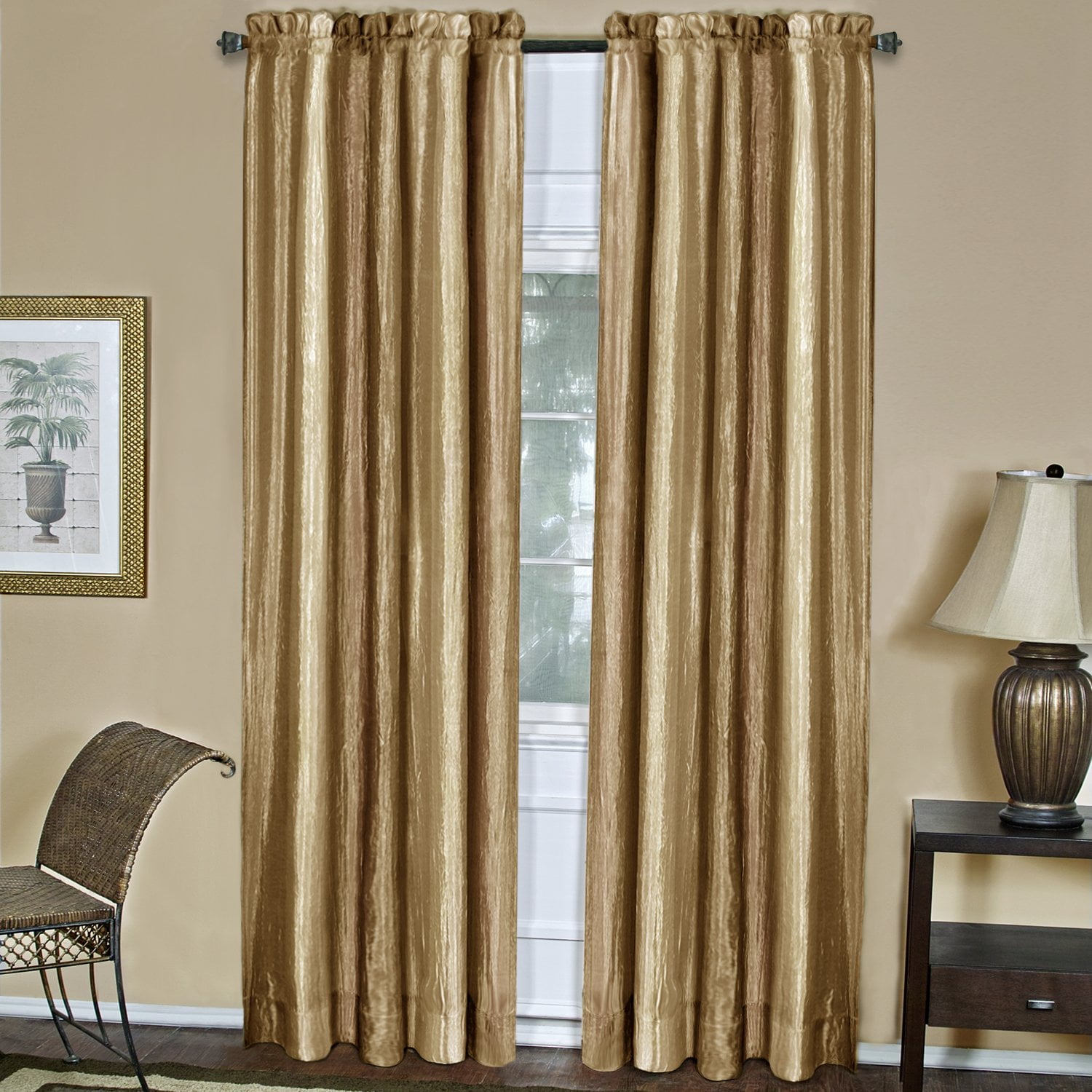 Cortina De Ventana Achim Ombre Con Panel Degradado, Piedra Arenisca Filtrante