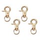 thumbnail image 3 of 4pcs Aleación De Zinc Broche De Garra De Langosta Clips De Gatillo Giratorios Ganchos De Presión De Oro, 3 of 5