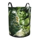 thumbnail image 2 of Hulk Cesta de lavandería de gran capacidad redonda con asa, bolsa para ropa sucia plegable, almacenamiento para dormitorio, baño y lavadero 44x35 cm, 2 of 6