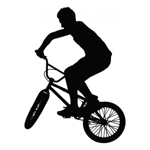 Rienda Libre Graphics - Decomural Bmx Rider Cycling Sports Ws-42909