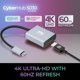 thumbnail image 2 of Adaptador Adesso USB-C a DisplayPort 4K 60 Hz, 2 of 9