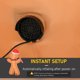 thumbnail image 5 of Inflable con Soplador HOMCOM Muñeco de Jengibre 240 cm con LED, 5 of 9