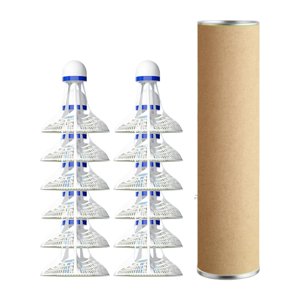 Ioensy - Juego De Pelotas De Bádminton Resistentes Al Viento, Ligeras Y Profesionales, Para Playa, Con Cabeza De Espuma Blanca, 12 Unidades