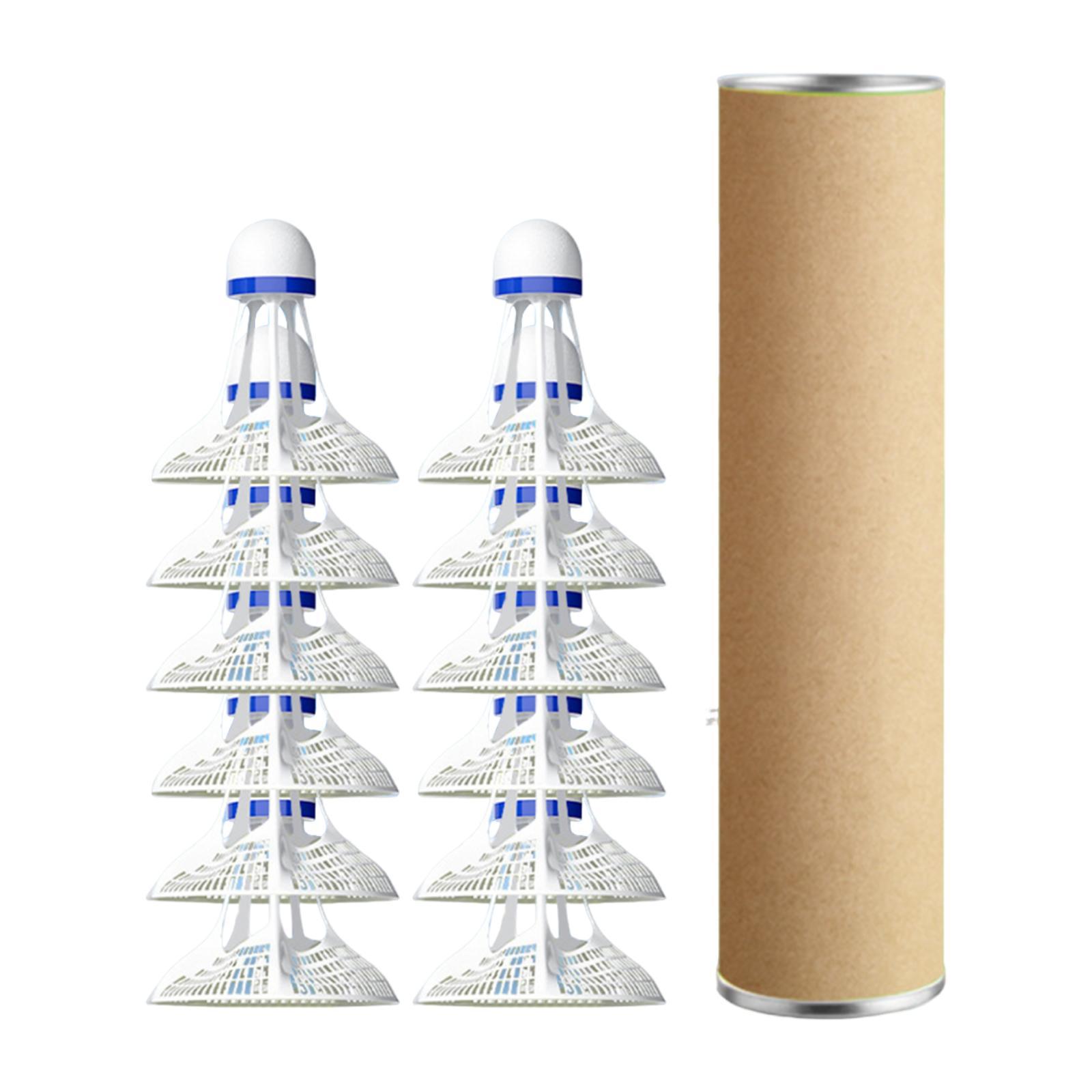 Ioensy - Juego De Pelotas De Bádminton Resistentes Al Viento, Ligeras Y Profesionales, Para Playa, Con Cabeza De Espuma Blanca, 12 Unidades