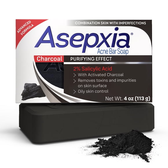 Barra Limpiadora Asepxia Carbón Activado 100g Unisex