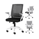 thumbnail image 3 of Silla ergonómica de oficina Carla giratoria con asiento de memoria negra, 3 of 3