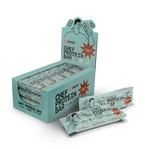 Pack 16 Chef Protein Whey Bar - Barritas De Proteína 60 Grs. Sabor Chocolate-Maní