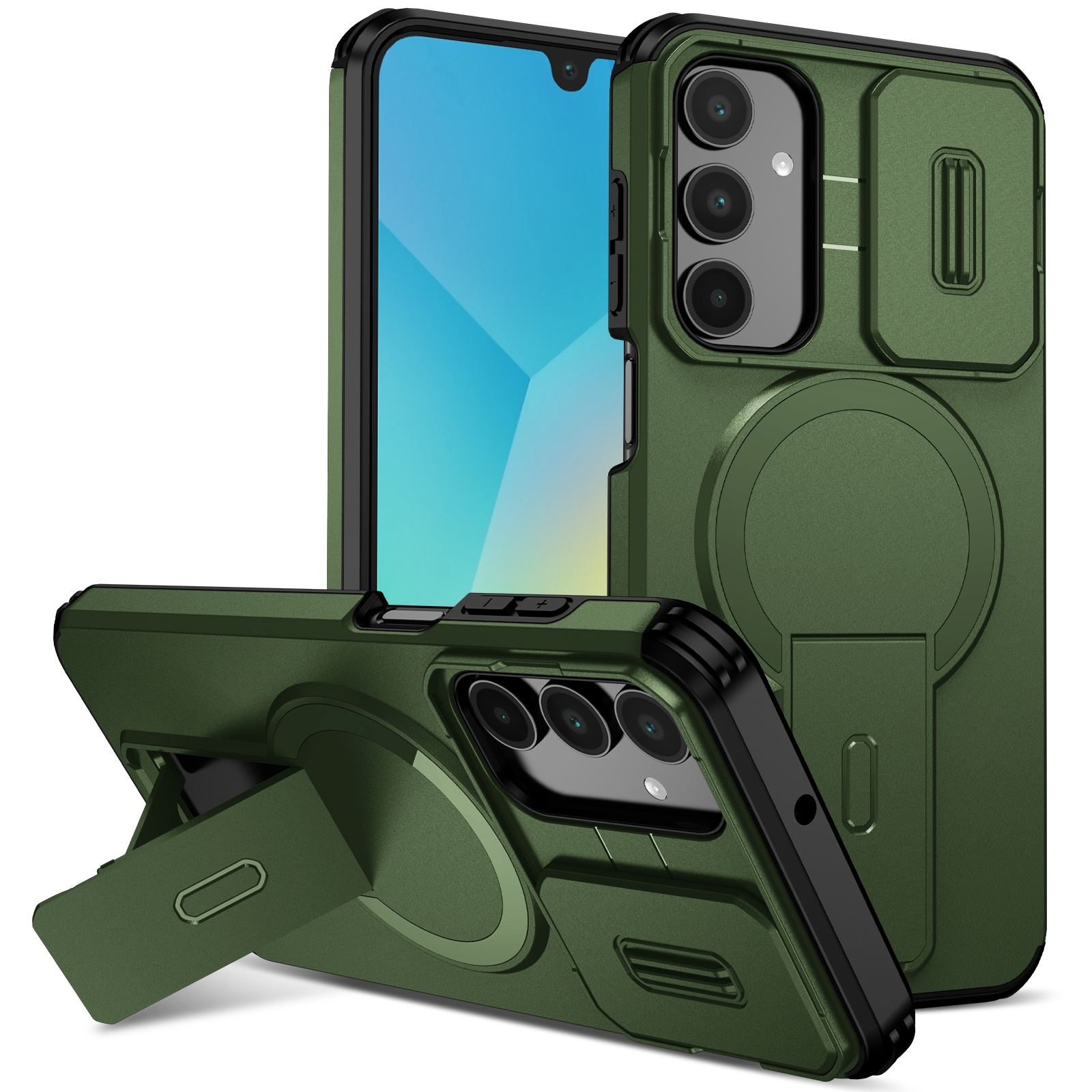 Funda Foxdock Para Samsung Galaxy A16 – Magnética Antigolpes Con Soporte Y Protección Doble