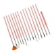 thumbnail image 1 of 15 Pinceles Para Decoración De Uñas, Bolígrafo Para Tallar, Herramientas De Bricolaje Para Salón De Uñas Profesional, Color Rosa, 1 of 5