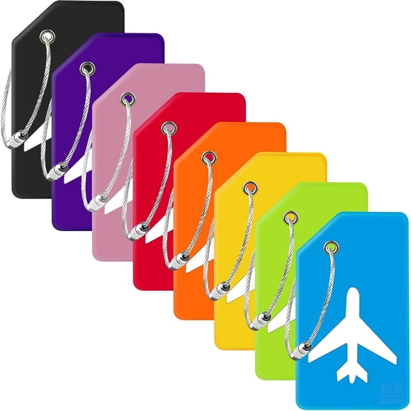 Etiqueta Maleta Gostwo 8 Colores Silicona 9x5 cm TSA
