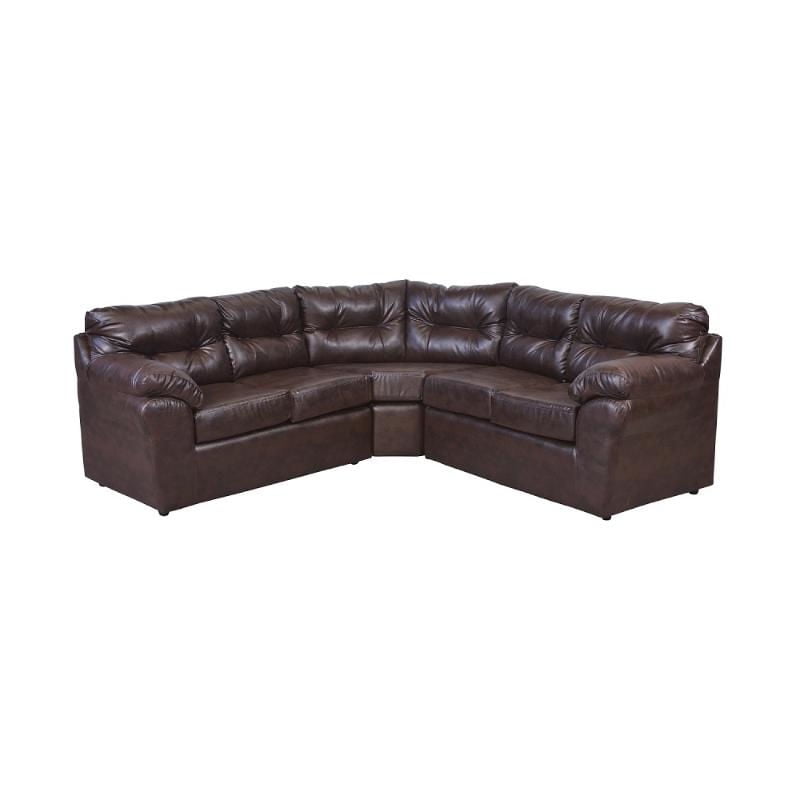 Kea - Sofá Seccional Roma 5 Cuerpos Pu Café