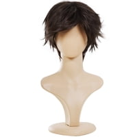 Disfraz De Cosplay De Death Note De Wig Ecvtop Para Hombre, Color Marrón Oscuro