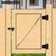 thumbnail image 4 of Pestillo plegable para puerta Farm HILLMASTER, resistente, 6 pulgadas, negro mate, 4 of 7