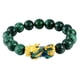 thumbnail image 4 of Chino Feng Shui Obsidian Bead Pixiu Charms Pulsera Joyería Verde, 4 of 5