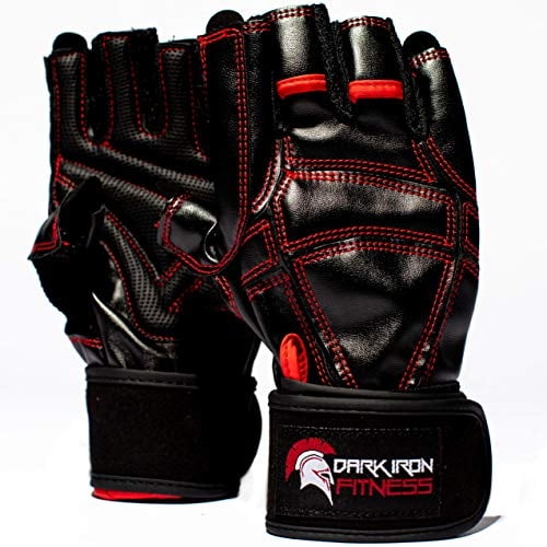 Guantes de Entrenamiento Dark Iron Fitness de Cuero Genuino Unisex