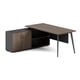 thumbnail image 2 of Centro de Trabajo Ejecutivo en L 160x160 cms con Mueble Lateral y Faldón - color Carvalo (café claro), 2 of 3