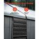thumbnail image 4 of VEVOR Ventilador extractor con compuerta de 14" 2000 CFM, motor EC y temporizador, 4 of 9