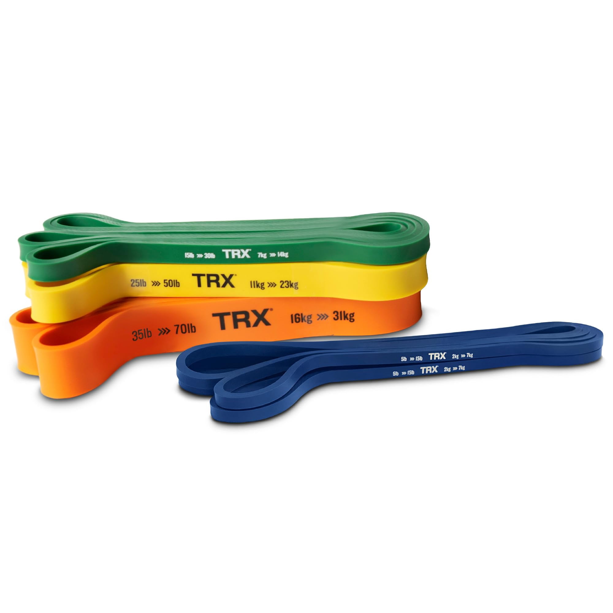 Set De Bandas De Resistencia Trx Training Para Cuerpo Completo De 5 A 70 Libras X4