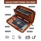thumbnail image 3 of Cartera Sunpour Grande con Pasaporte, Cremallera y Correa de Muñeca, 3 of 8