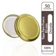 thumbnail image 2 of Pack 50 Unidades Tapa De 82mm Para Frasco Conservero dorado, 2 of 10