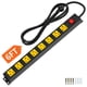 thumbnail image 1 of Cable protector contra sobretensiones Power Strip Plug'n de 8 salidas 2100J de 6 pies, 1 of 9
