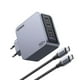 thumbnail image 1 of CARGADOR GAN TECH FAST SLIM 160W 3 USB-C / 1 USB-A&nbsp; + CABLE USB-C/USB-C&nbsp; 1.5M 240W MAX UGREEN X763, 1 of 4