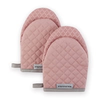 Manoplas De Cocina Kitchenaid Asteroid Con Forma De Minirosa Seca, 14 X 20 Cm, 2 Unidades